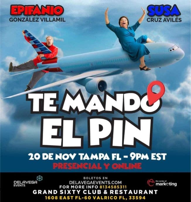 Event - Susa y Epifanio con su nuevo show "TE MANDO EL PIN" Show Virtual y Precensial! - Valrico, Florida - November 20, 2020 | concert tickets