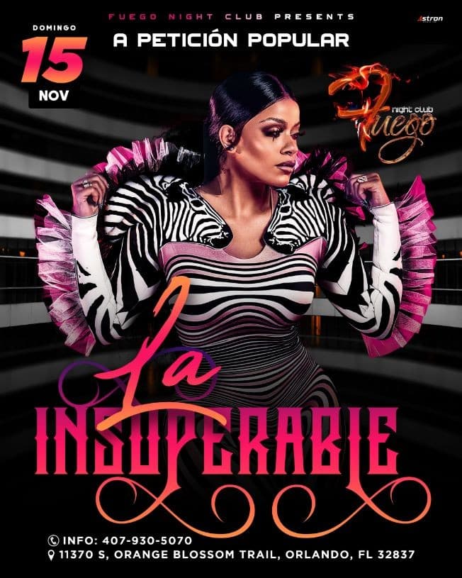 Event - LA INSUPERABLE - Orlando, Florida - November 15, 2020 | concert tickets