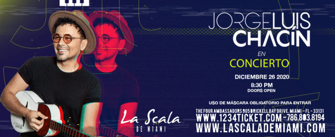 Event - Jorge Luis Chacin en Concierto! - Miami, Florida - December 26, 2020 | concert tickets