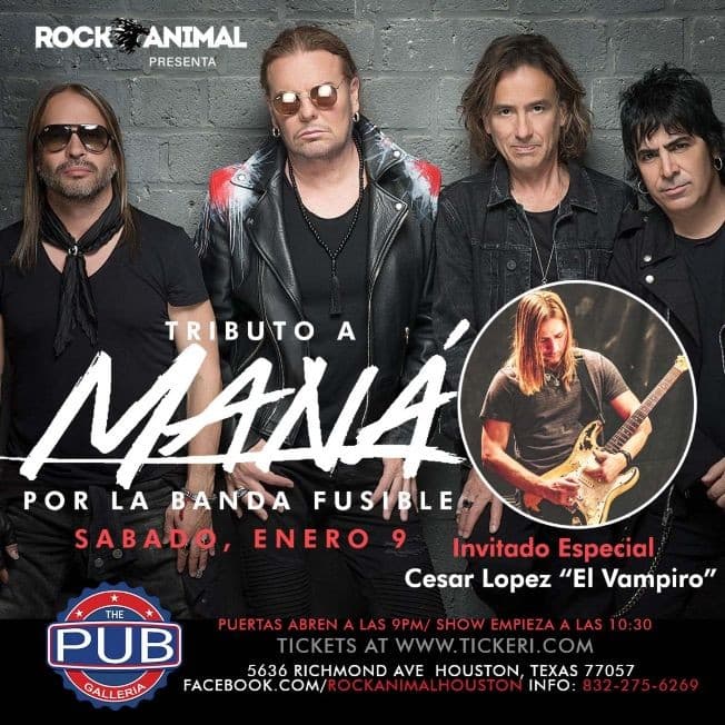 Event - Tributo a Mana - Houston, Texas - January 9, 2021 | concert tickets