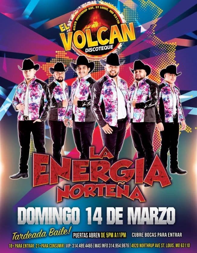 Event - La Energia Norteña y Los de Chiwas en Vivo! - St. Louis, Missouri - March 14, 2021 | concert tickets