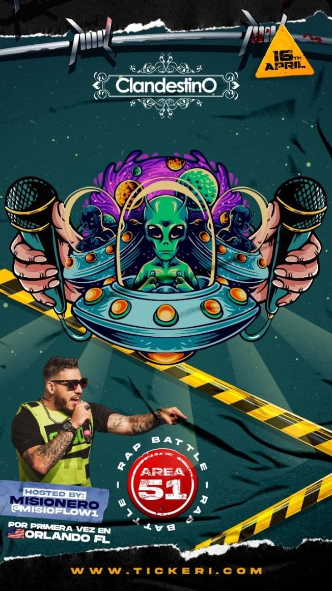 Event - AREA 51 RAP BATTLES - ORLANDO, Florida - April 16, 2021 | concert tickets