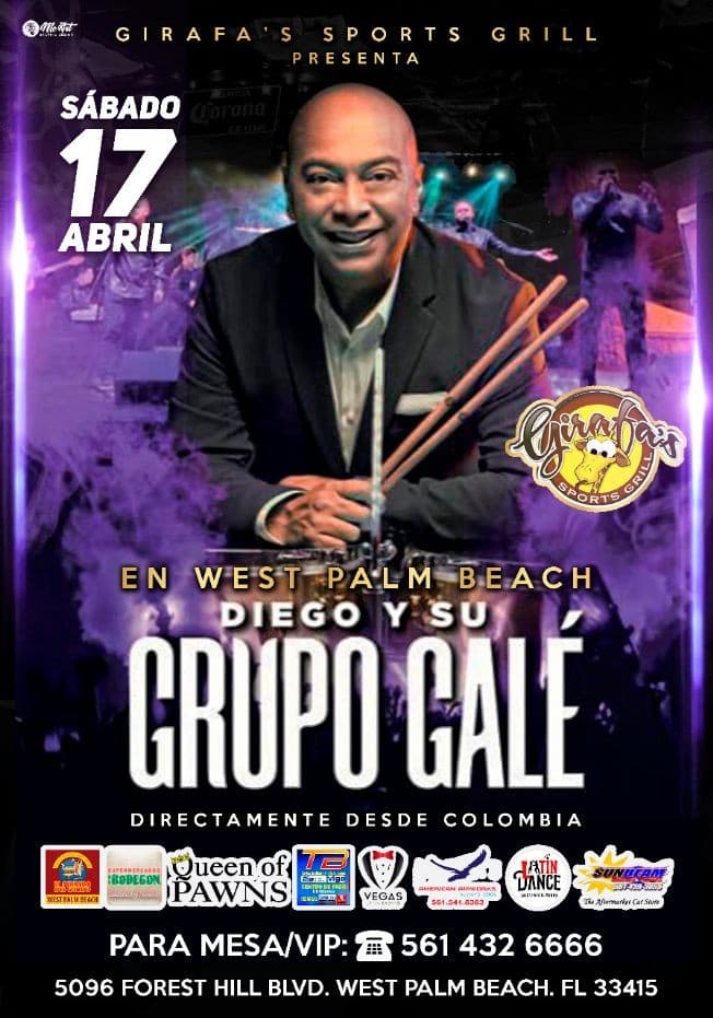 Event - Grupo Gale en West Palm Beach - West Palm Beach, Florida - April 17, 2021 | concert tickets