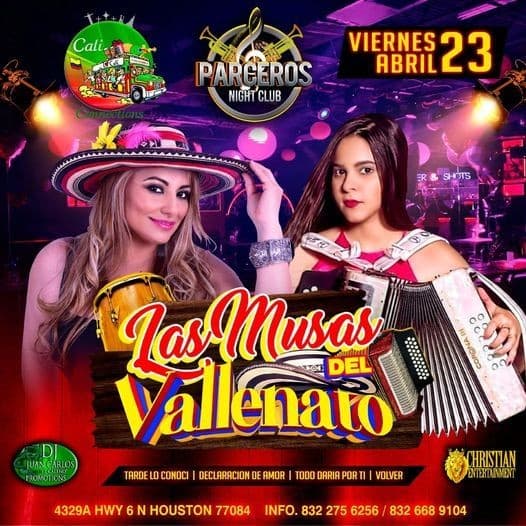 Event - Las Musas del Vallenato en Concierto! - Houston, Texas - April 23, 2021 | concert tickets