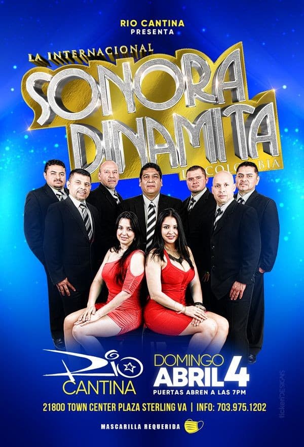 Event - La Internacional Sonora Dinamita en Vivo! - Sterling, Virginia - April 4, 2021 | concert tickets