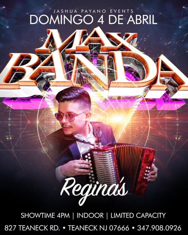 Event - MAX BANDA - TEANECK, New Jersey - April 4, 2021 | concert tickets