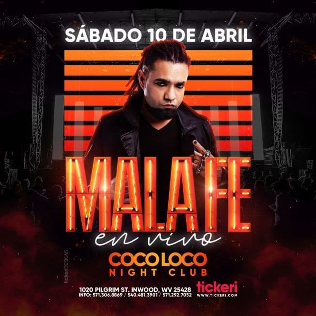 Event - Mala Fe en Vivo! - Inwood, West Virginia - April 10, 2021 | concert tickets