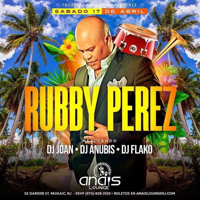 Event - Rubby Perez en Concierto! - Passaic, New Jersey - April 17, 2021 | concert tickets