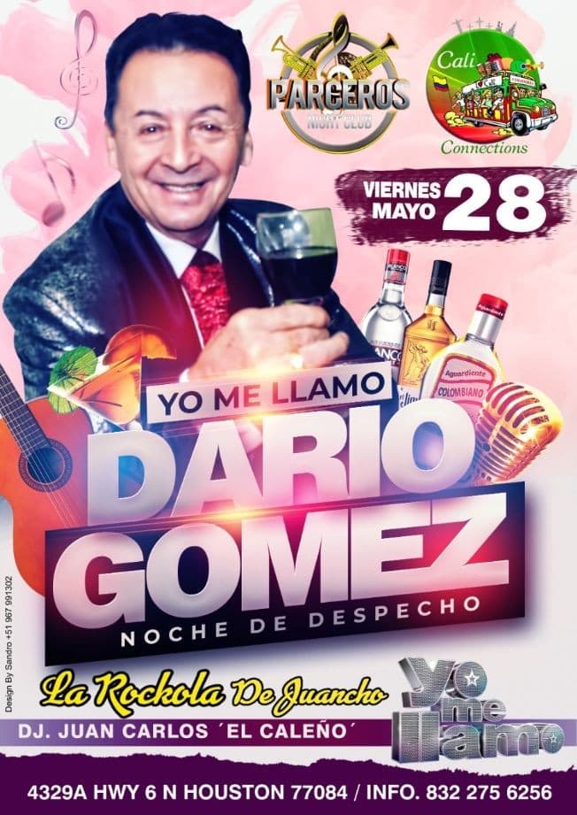 Event - Yo me llamo Dario Gomez 'Noche de Despecho' - Houston, Texas - May 28, 2021 | concert tickets