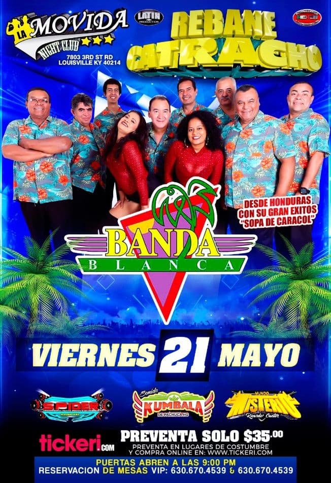 Event - Banda Blanca Tour 2021- Louisville Ky - Louisville, Kentucky - May 21, 2021 | concert tickets