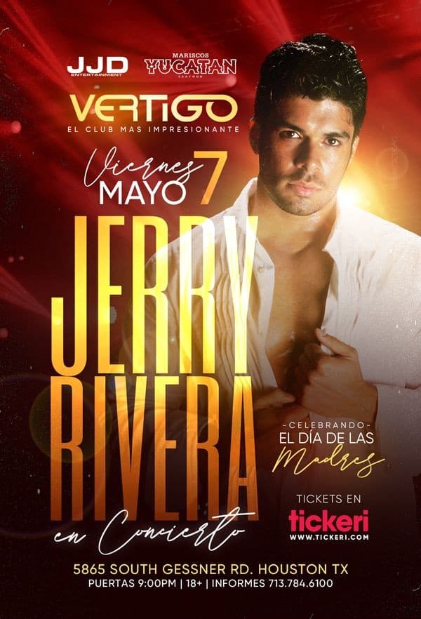 Event - Jerry Rivera en Concierto! - Houston, Texas - May 7, 2021 | concert tickets