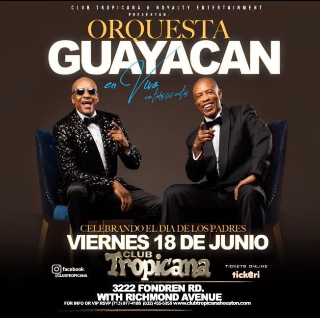 Event - ORQUESTA GUAYACAN EN CONCIERTO - Houston, Texas - June 18, 2021 | concert tickets