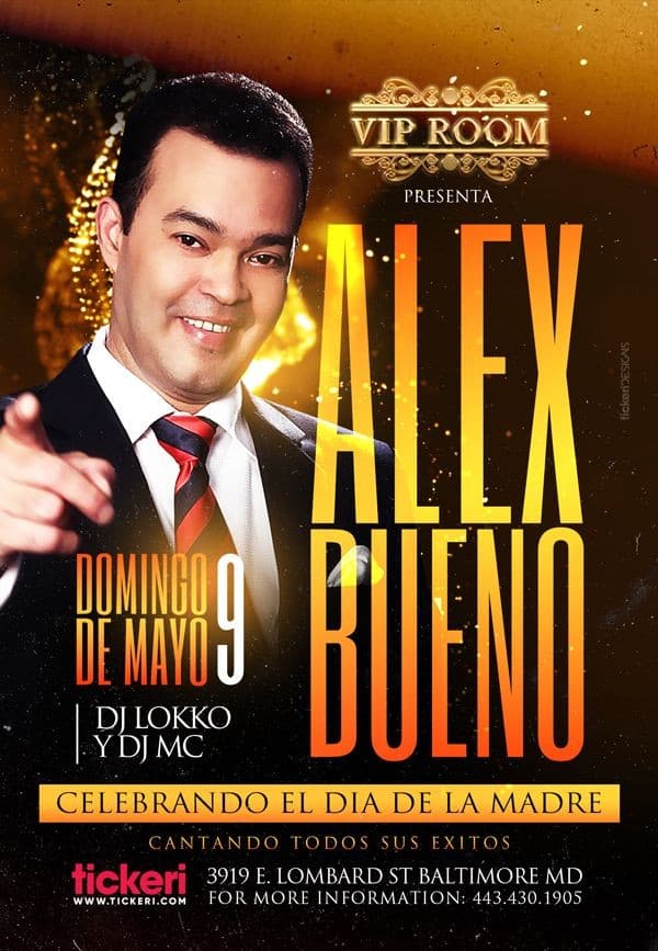 Event - Alex Bueno en Baltimore - Baltimore, Maryland - May 9, 2021 | concert tickets