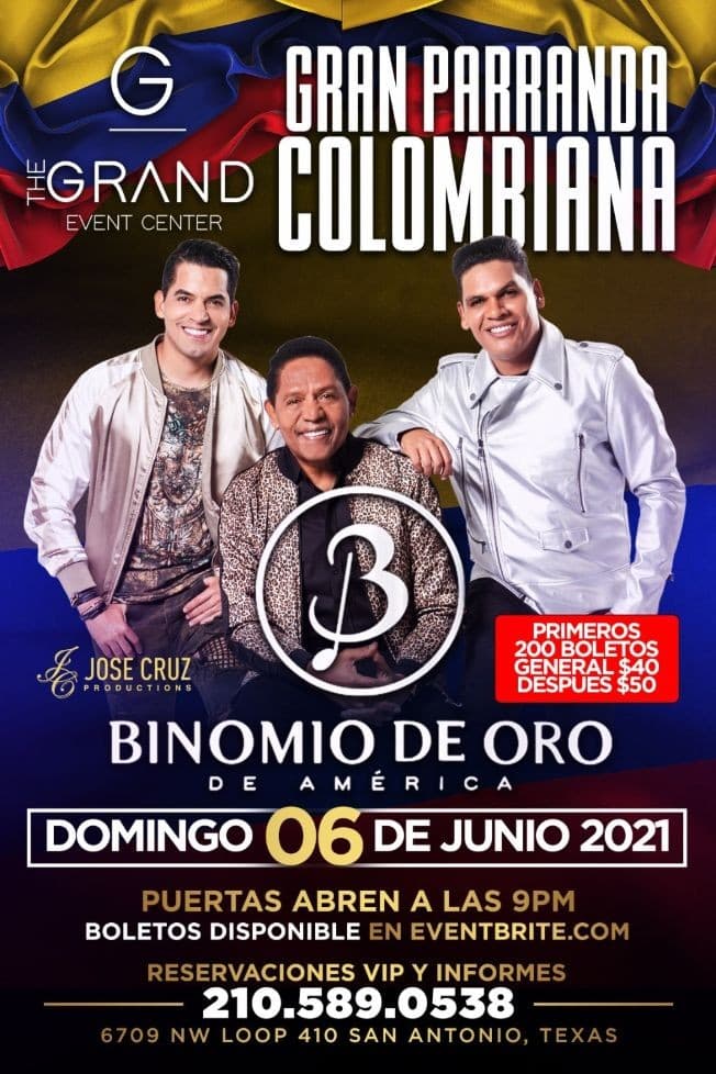 Event - Binomio de Oro de America en Vivo! - San Antonio, Texas - June 6, 2021 | concert tickets