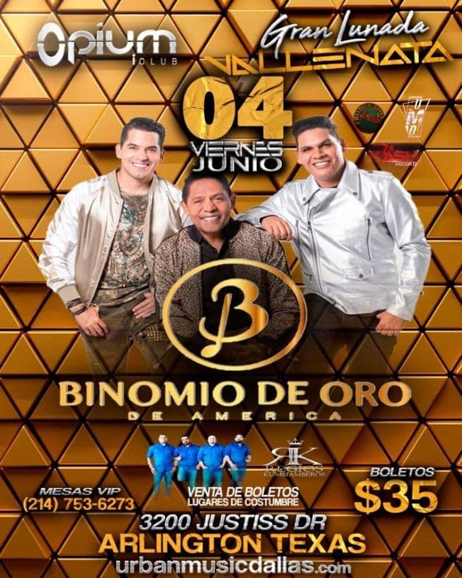 Event - Binomio de Oro de America en Concierto! - Arlington, Texas - June 4, 2021 | concert tickets