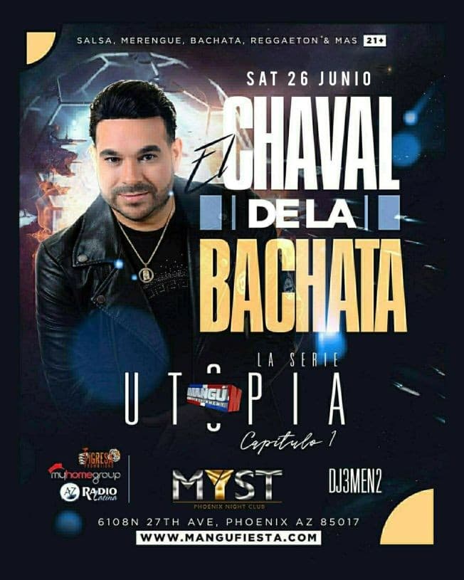 Event - El Chaval de la Bachata - Phoenix, Arizona - June 26, 2021 | concert tickets