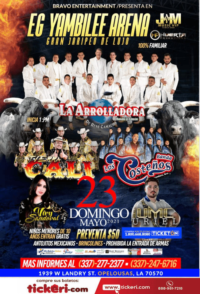 Event - GRAN JARIPEO DE LUJO - Opelousas, Louisiana - May 23, 2021 | concert tickets