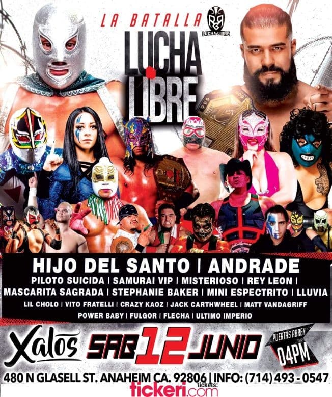 Event - La Batalla! Hijo del Santo, Andrade y muchos mas en Lucha Libre en Vivo! - Anaheim, California - June 12, 2021 | concert tickets