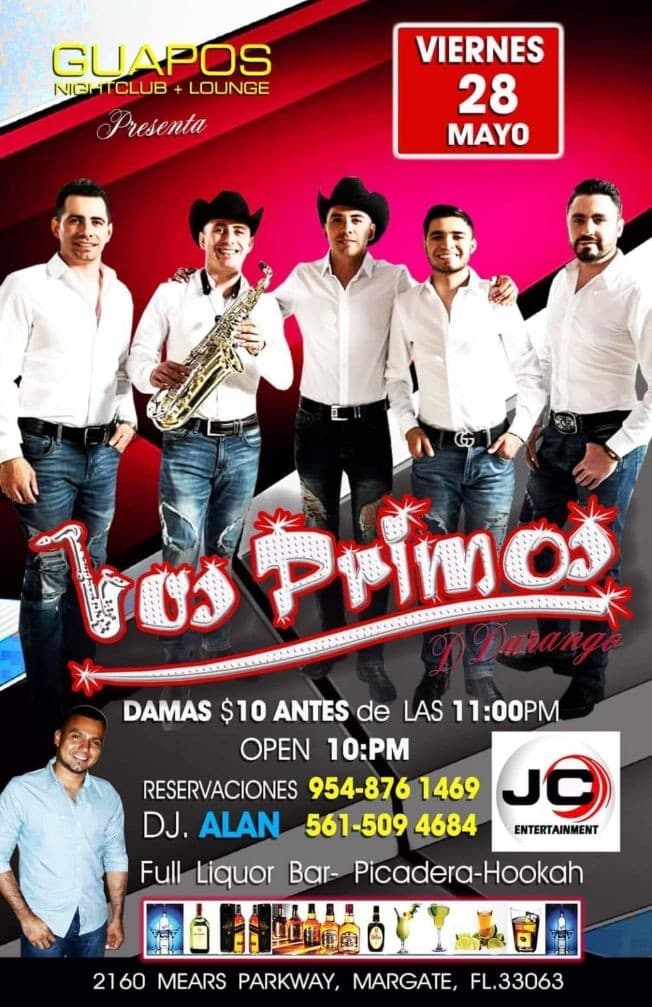 Event - Los Primos de Durango en Vivo! - Margate, Florida - 28 de mayo de 2021 | concert tickets