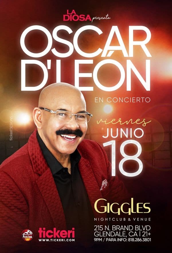 Event - OSCAR D' LEON EN LOS ANGELES - Glendale, California - June 18, 2021 | concert tickets