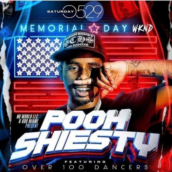 Event - Memorial Day Weekend Pooh Shiesty Live At KOD Miami - Miami, Florida - May 29, 2021 | concert tickets