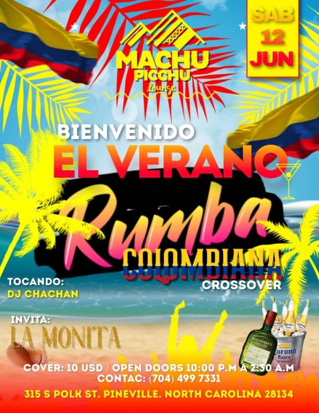 Event - Rumba colombiana Crossover 🇨🇴🇨🇴 - Pineville, North Carolina - June 12, 2021 | concert tickets