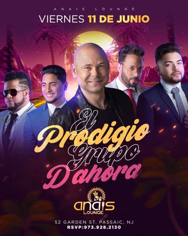 Event - El Prodigio y Grupo D'Ahora en Vivo! - Passaic, New Jersey - June 11, 2021 | concert tickets