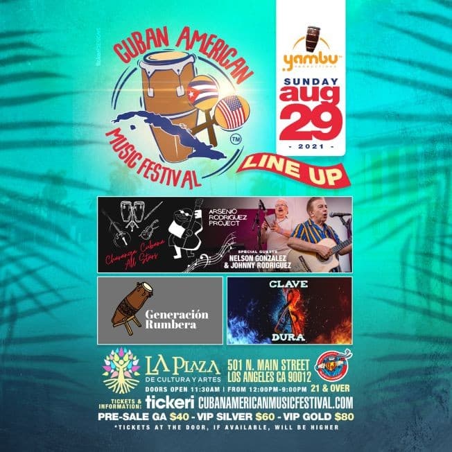 Event - Cuban American Music Festival 2021 / Outdoor Event - Los Angeles, California - August 29, 2021 | concert tickets