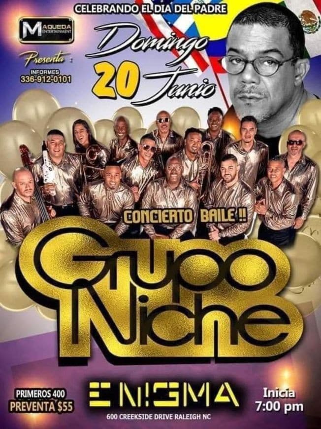 Event - Grupo Niche en Vivo! - Raleigh, North Carolina - June 20, 2021 | concert tickets