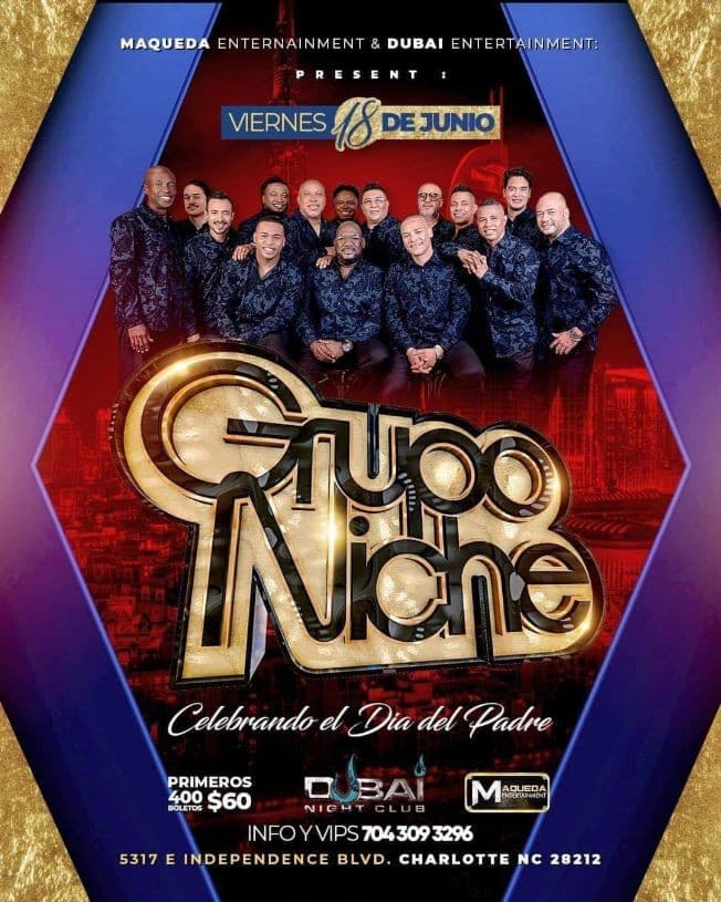 Event - Grupo Niche en Vivo! - Charlotte, North Carolina - June 18, 2021 | concert tickets