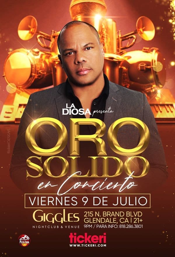 Event - ORO SOLIDO EN LOS ANGELES - Glendale, California - July 9, 2021 | concert tickets