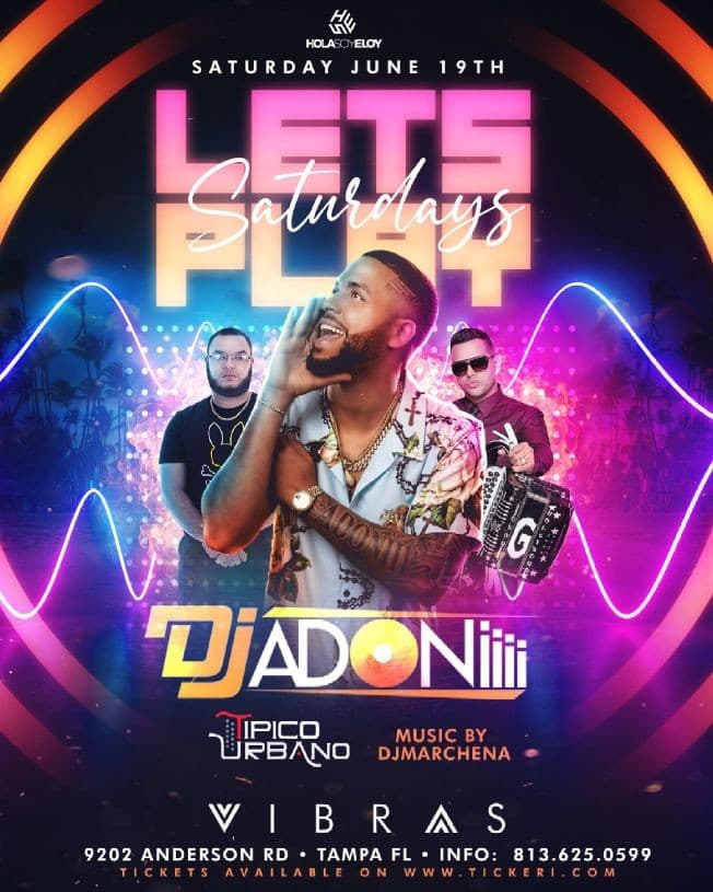 Event - Dj Adoni y Tipico Urbano live - Tampa, Florida - June 19, 2021 | concert tickets