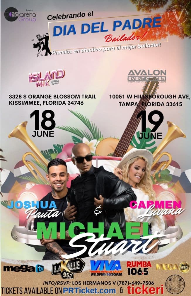 Event - Celebrando El Dia Del Padre Bailador - KISSIMMEE - Michael Stuart en VIVO - Kissimmee, Florida - June 18, 2021 | concert tickets