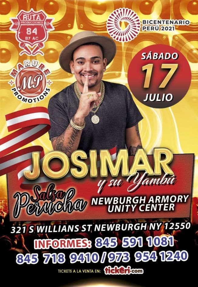 Event - JOSIMAR Y SU YAMBU EN NEWBURGH - Newburgh, New York - July 17, 2021 | concert tickets