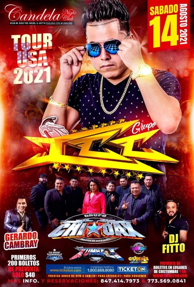 Event - ICC EN EL CÁNDELAS NIGHT CLUB - Niles, Illinois - August 14, 2021 | concert tickets