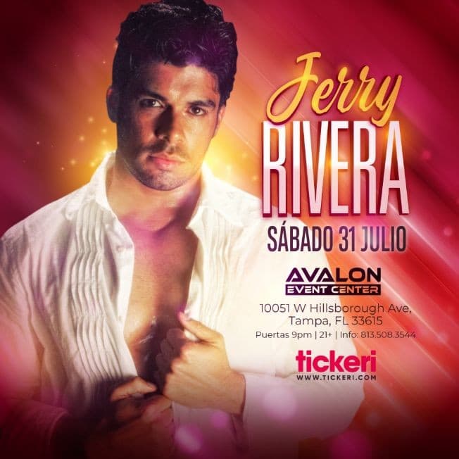 Event - JERRY RIVERA EN TAMPA - Tampa, Florida - July 31, 2021 | concert tickets