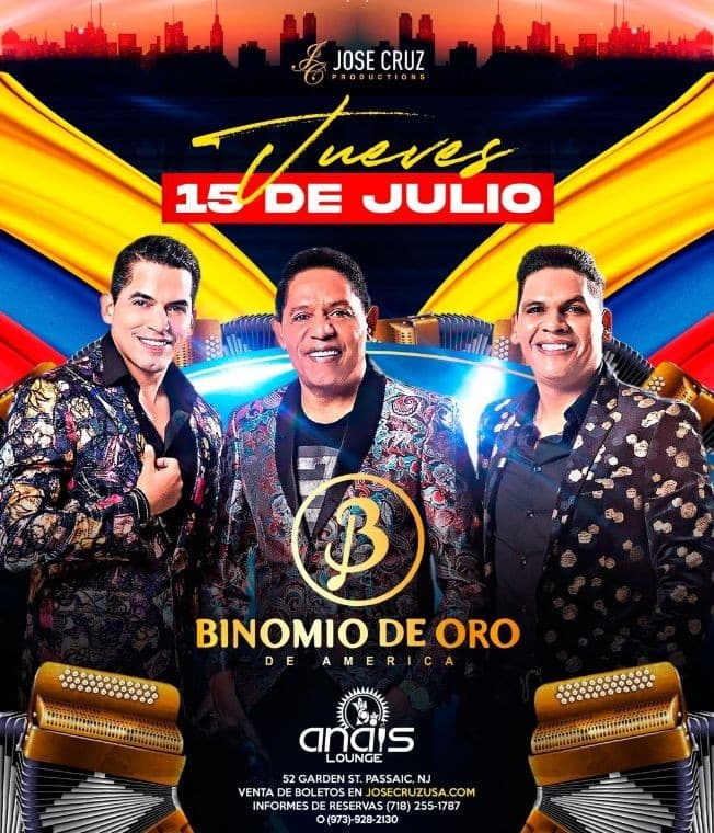 Event - BINOMIO DE ORO EN CONCIERTO - Passaic, New Jersey - July 15, 2021 | concert tickets