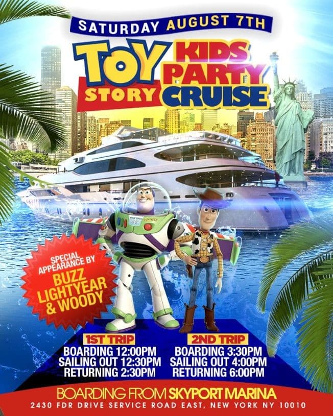 Event - Toy Story Kids Party Cruise (12:00pm-2:30pm) - New York, New York - August 7, 2021 | concert tickets