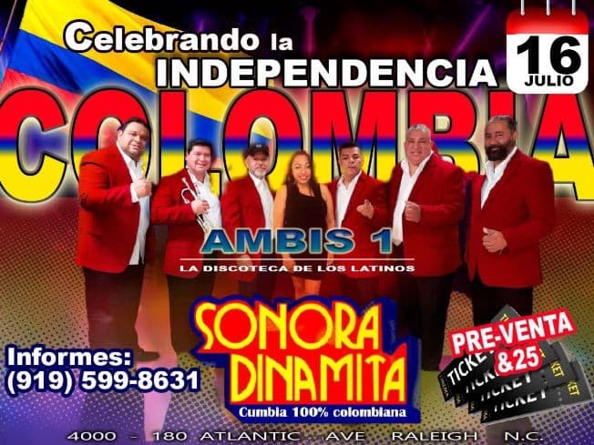 Event - SONORA DINAMITA CUMBIA 100% COLOMBIANA - Raleigh, North Carolina - July 16, 2021 | concert tickets