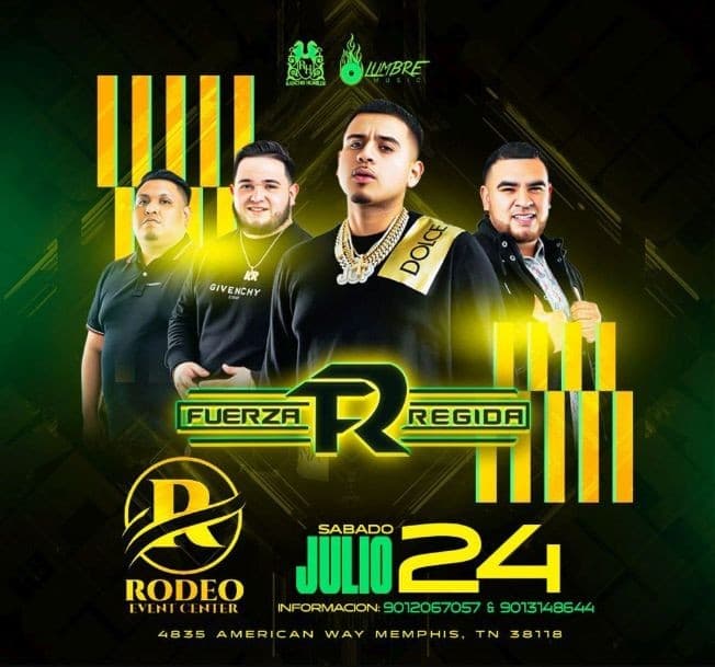 Event - Fuerza Regida en Vivo en Rodeo Event Center! - Memphis, Tennessee - July 24, 2021 | concert tickets