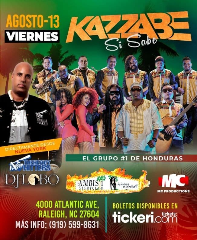 Event - Kazzabe & Dj Lobo - Raleigh, NC (Ambis 1 Nightclub) - Raleigh, North Carolina - August 13, 2021 | concert tickets