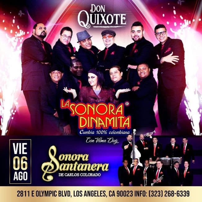 Event - LA SONORA DINAMITA CUMBIA 100% CANCELED - Los Angeles, California - August 6, 2021 | concert tickets