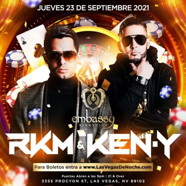 Event - RKM y KEN-Y en Embassy Las Vegas! - Las Vegas, Nevada - September 23, 2021 | concert tickets