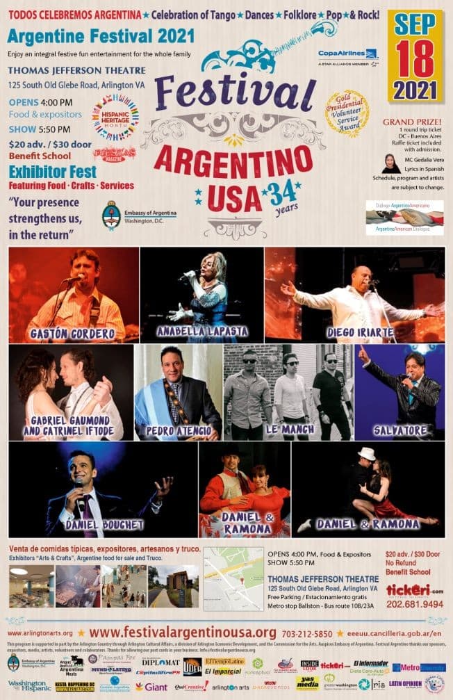 Event - FESTIVAL ARGENTINO 2021 - Arlington, Virginia - September 18, 2021 | concert tickets