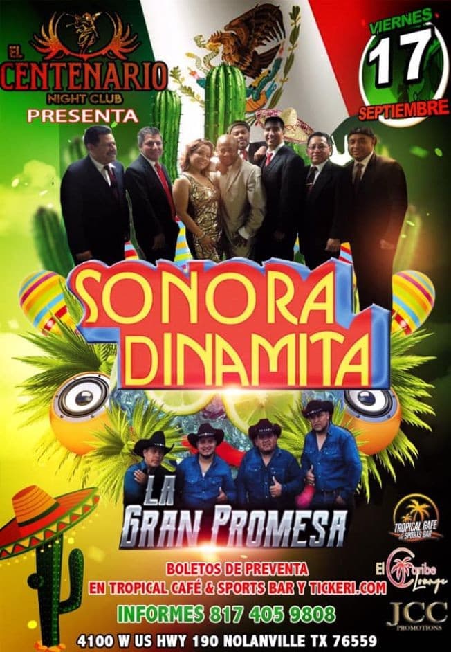 Event - La Sonora Dinamita ! Nolanville Texas - Nolanville, Texas - September 17, 2021 | concert tickets