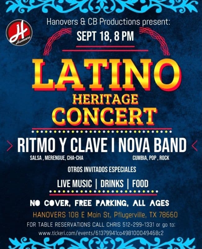 Event - LATINO HERITAGE CONCERT - Pflugeville, Texas - 18 de septiembre de 2021 | concert tickets