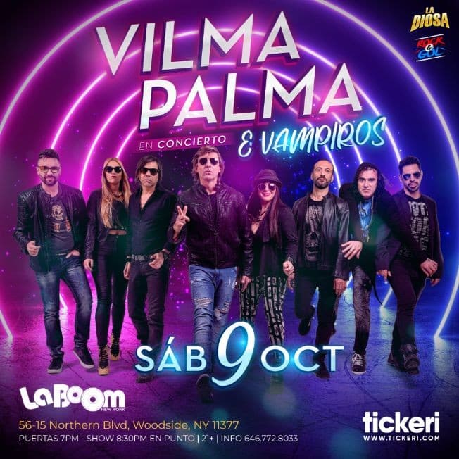 Event - VILMA PALMA E VAMPIROS EN NEW YORK - Queens, New York - October 9, 2021 | concert tickets