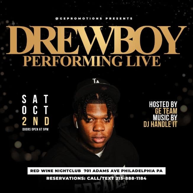 Event - DREWBOY & FRIENDS PERFORMING LIVE - Philadelphia, Pennsylvania - October 2, 2021 | concert tickets