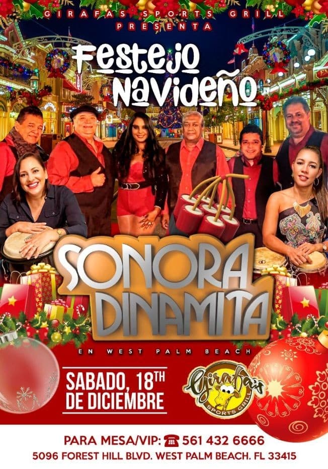 Event - LA SONORA DINAMITA en WEST PALM BEACH FLORIDA - West Palm Beach, Florida - December 18, 2021 | concert tickets