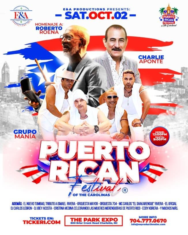 Event - Puerto Rican Festival of the Carolinas® - Charlotte, North Carolina - October 2, 2021 | concert tickets